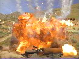 It's an old B-Movie Law:  If you can't end 'em good, end 'em loud.