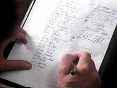 In a brilliant bit of directorial japery, Nick draws borders around Helenas name. Hes boxing Helena. Get it?!!