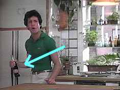 Hmm, maybe his holding the label towards the audience is a coincidence.