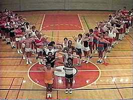 Extras spells out a stumpy ‘Y’ (or maybe a ‘V’) during the inevitable "YMCA" number.