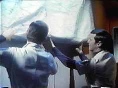 The crew puts up the ship’s ‘radiation shielding.’ Hmm, do you have anything in teal? 