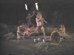 The Solid Gold Dancers perform a dance in honor of Ayla, the heroine of "Clan of the Cave Bear."