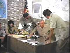 The luxurious office of your typical Army Colonel.