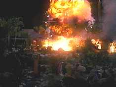 When stuck without an ending, just blow a bunch of stuff up. 