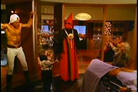 "You don't scare me, Humanon.  Look at these abs.  LOOK AT THEM!!"