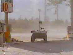 THE AWESOME MIGHT OF AMERICAN MECHANIZED ASSAULT TECHNOLOGY...will not be seen tonight. Instead we bring you this...thing