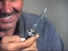 Aiiieee! Hes got a knife!