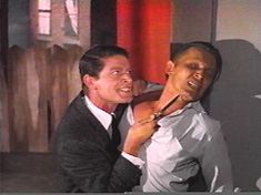 Our star, Stephen Boyd, displays his understated acting technique.