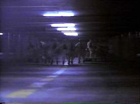 The Rollerboys make their fearsome entrance.