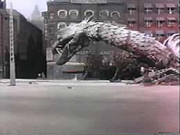 "Well, you won't have Reptilicus to kick around anymore!"