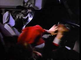 "Hey, how am I supposed to grab you if you stay down there?"