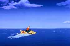 Aquaman in a typically macho moment.