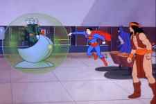 "Super Fool!  Not even you are as powerful as Space Palmolive, and I'm soaking in it now!"