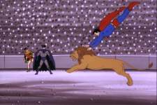 "Hey, Batman!  I'm the 'mane' man!  Get it?  Get it?"