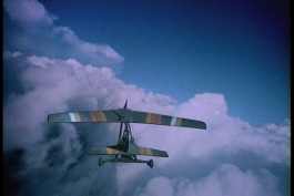 "Off we go!  Up against the Wild Blue Screen Effect!  Flyin' high..."