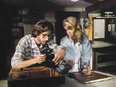 Martin turns a sextant into a functioning microscope as Rachel looks on. Its just that easy!